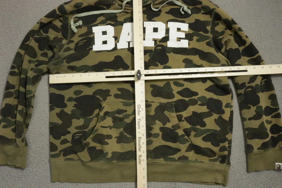 Sudadera con capucha vintage Bape para hombre talla 2XL camuflada hip hop ropa de calle Foto 3 de 4