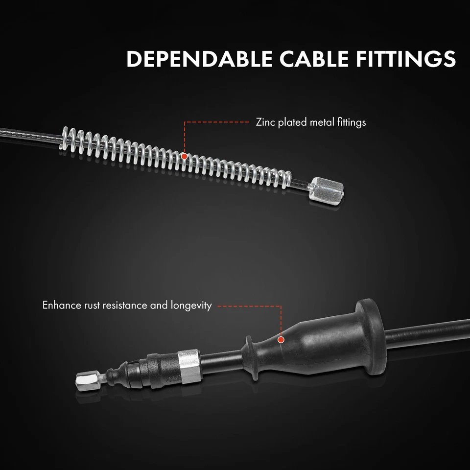 Cable de freno de estacionamiento trasero izquierdo y derecho 2 piezas para Chrysler Sebring Dodge Stratus Foto 4 de 4