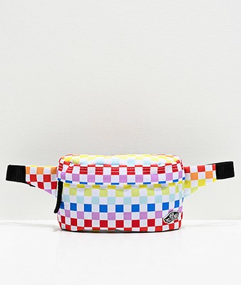 checkered fanny pack vans