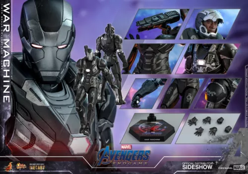 Figura diecast sexta escala de Hot Toys 1/6 Avengers: Endgame War Machine MMS530-D31