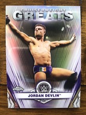 JORDAN DEVLIN 2021 WWE TOPPS CHROME CRUISERWEIGHT GREATS REFRACTOR