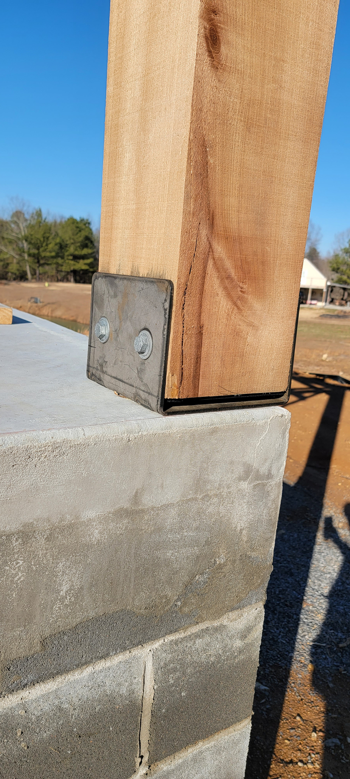Soportes de poste de anclaje de madera de alta resistencia hechos en EE. UU.
