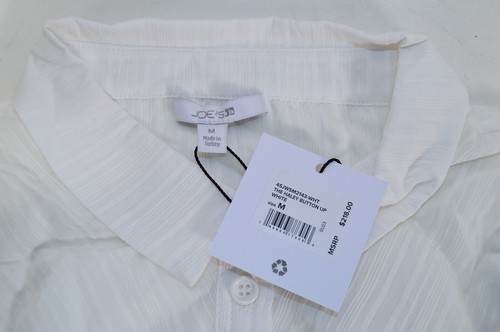 NWT Joes's The Haley Button Up White Blouse Shirt Size Medium - Picture 4 of 5