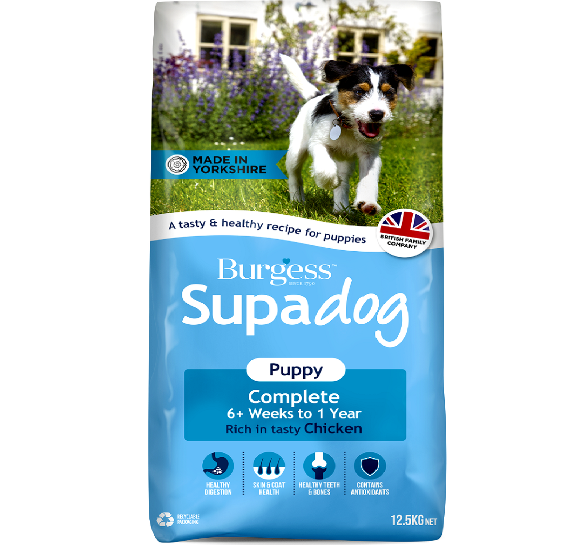 BURGESS SUPADOG PUPPY Complete Chicken Junior Dog Food bp