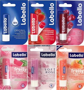 Labello Lip Balm Classic Strawberry Cherry Peach Rose Free Shipping 6 Different Ebay