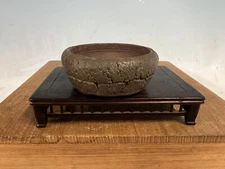Handmade Shohin Unglazed Tokoname Bonsai Tree Pot 1st Gen Yamaaki 3 3/8 By 1 3/8