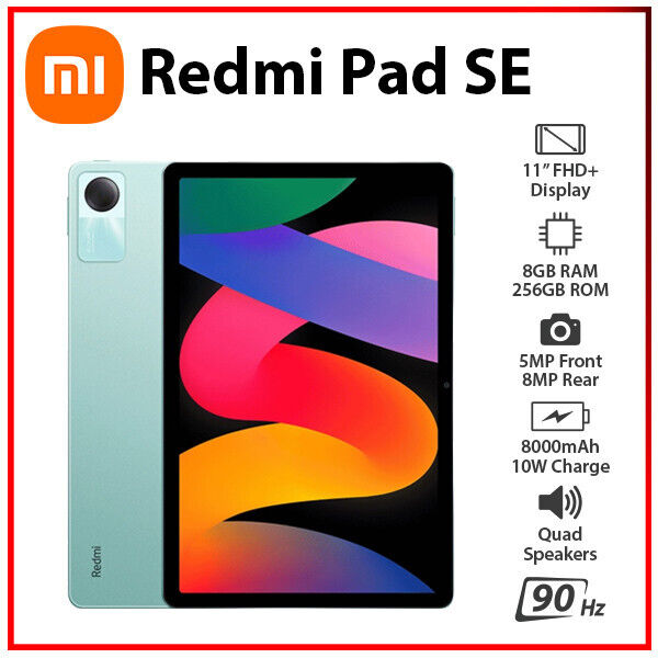 Xiaomi Redmi Pad SE Mi Tablet Global Version 4GB 128GB 8GB 256GB Snapdragon  680 90Hz 11 ''inches 8000mAh 10W charging MIUI 14