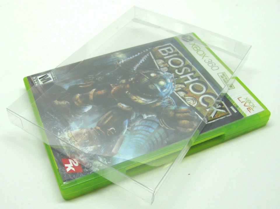 50X JUEGO XBOX 360 CIB - FUNDA PROTECTORA DE PLÁSTICO TRANSPARENTE CAJA PROTECTORA Foto 2 de 4