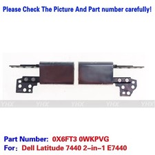 New For Dell Latitude 7440 2-in-1 E7440 LCD Hinges L  R Hinge 0X6FT3 0WKPVG