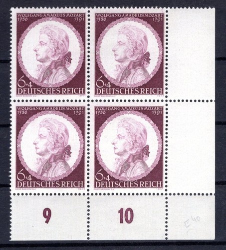 Dr-3.Reich 810 Er Eckrand-Vb ** MNH MINT (Aa9326)