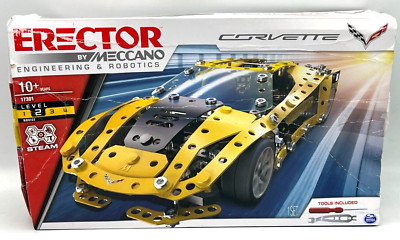 Meccano Corvette Erector Model Building Kit 17301 Engineering and Robotics 279pc