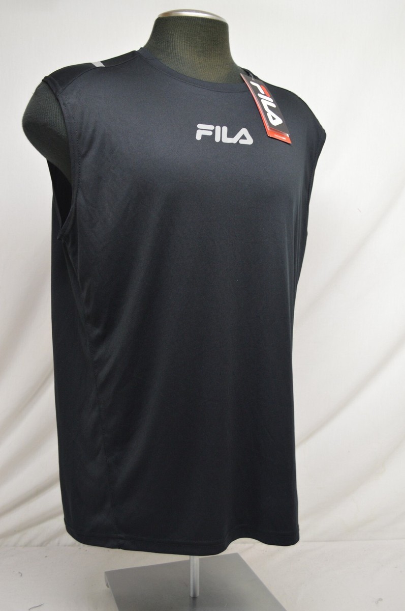 ■FILA■ Polyspan Summer Graphic T-ShirtFS2RSH2405XBRN 1100F NEW Fila Sabir Muscle Tee Poly Tank Top Training Black size