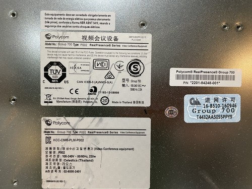 Polycom RealPresence group 700 P002 Video Conferencing /NS - Picture 12 of 12