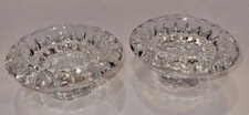 Collector's Crystal Gallery Genuine Crystal Candle Holder Set & Original Box