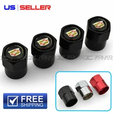 VALVE STEM CAPS WHEEL TIRE FOR CADILLAC 4PC 3 COLOR OPTION - HX06 HX08