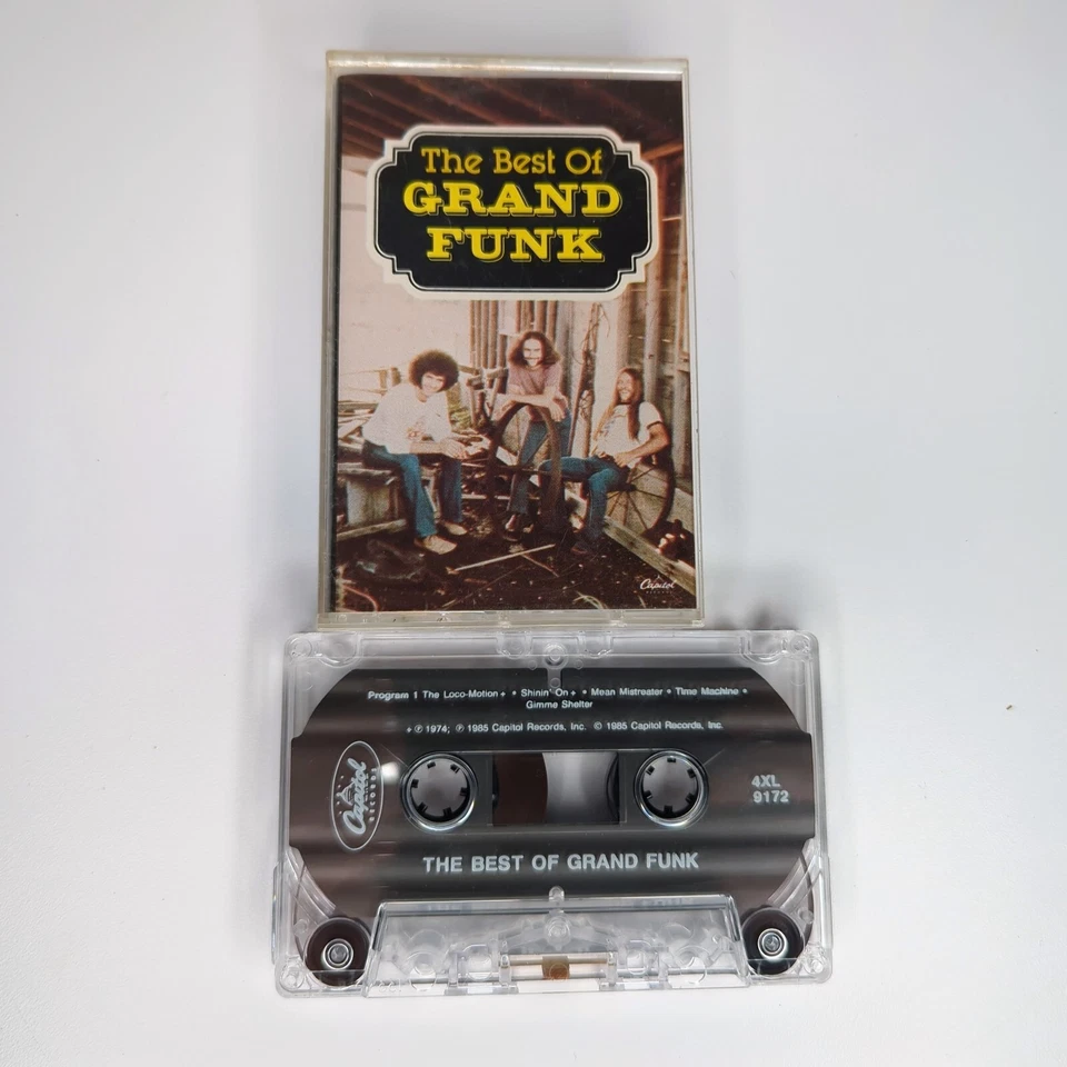 Grand Funk - The Best of Grand Funk, 1985, Cassette, Capitol Records – 4XL-9172 - Image 3 of 3