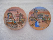 Barbara Furstenhofer Collectors Plates, EUC, (Set of 2) - 7.5 in Diameter plates