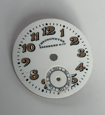Eberhard & Co White Enamel Wristwatch Dial for Woman's Watch 20mm