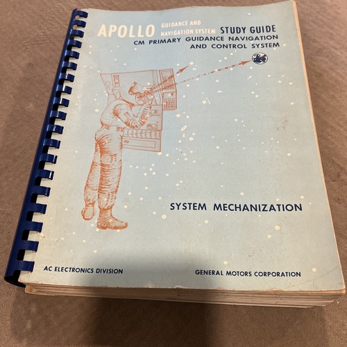 Original 1966 Apollo Command Module NASA Guide Navigation System *RARE*