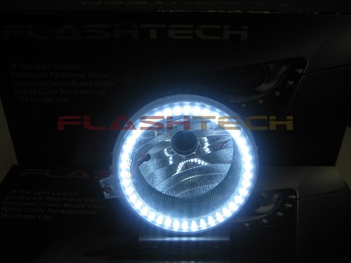 Bright White RF LED Headlight & Fog Light Halo kit for Hummer H2 03-09 - Imagen 8 de 9