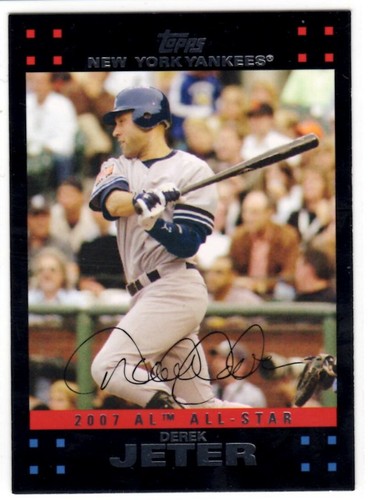 2007 Topps Update #UH218 Derek Jeter ~ NY Yankees! ~ "2007 All-Star"