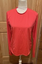 Lucky in Love Dark Pink Tennis Long Sleeve Athletic Top Shirt Size Large  EUC