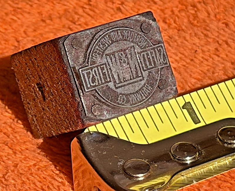 Norfolk & Western Railroad Printer's Press SAFETY FIRST N&W Railway Ink Stamp