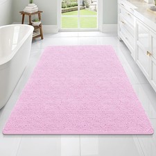 OLANLY Bathroom Rugs 70x46, Extra Soft Absorbent Chenille Bath Rugs, Rubber B...