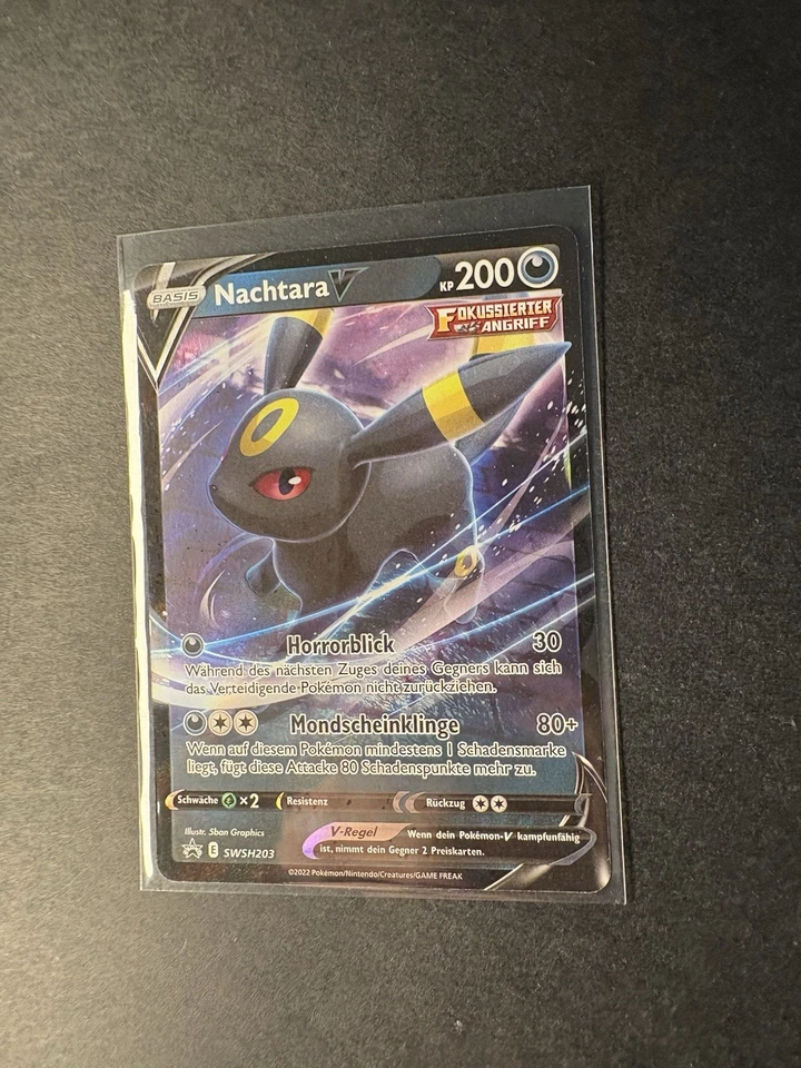 Pokemon Karte: Nachtara V SWSH203 Black Star Promo Ultra Rare Near Mint Deutsch - Bild 2 von 4