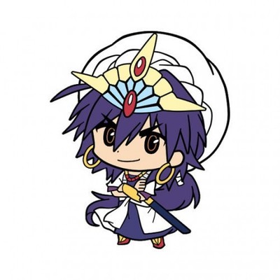 Magi The Labyrinth of Magic Capsule Flat Rubber Mascot - Sinbad