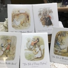 Beatrix Potter Flying Colors Nursery Art Prints Tiptoes Dapply Jemima Bunny 8x10