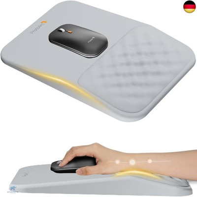 ProtoArc Mauspad mit Handgelenkauflage, Ergonomisches Mauspad mit