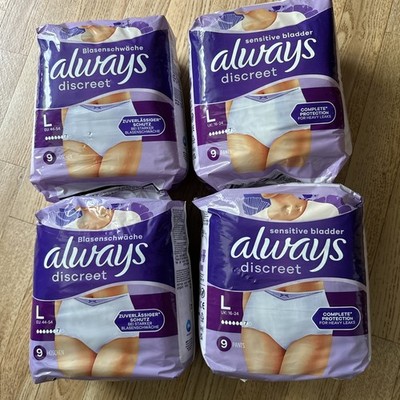 Always Discreet Inkontinenz-Höschen Plus , L, 36 Höschen,