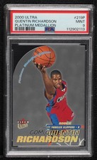 2000-01 Fleer Ultra Rookie Platinum Medallion 9/25 Quentin Richardson PSA 9 e1e