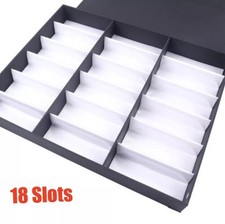 18 Slots Eyeglasses Storage Box Sunglasses Organizer Display Case Glasses Holder