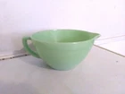 OLD Fire-King USA Anchor Hocking JADEITE Green Glass Batter Mixing Bowl Handle8”