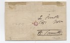 1851 henniker NH red double CDS stampless large paid 3 in circle rate [k.1389] — photo 2