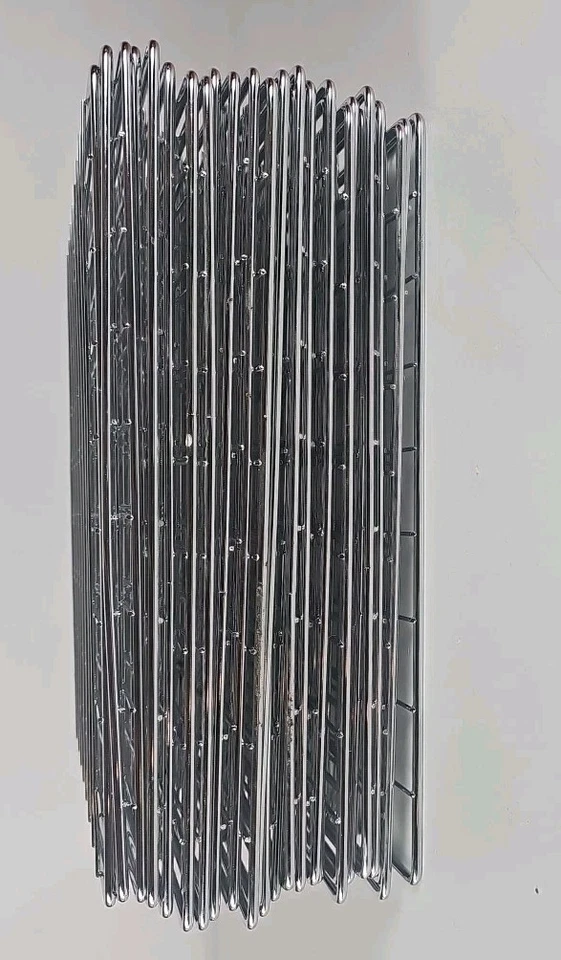 Lote De 27 14x14 Pulgadas Alambre Rejilla Panel Hierro Foto Decorativo Pared Rejilla Plateado Foto 2 de 4