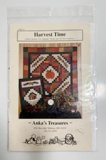 ANKA'S TREASURES Quilt Pattern HARVEST TIME 48" x 48" ANK214