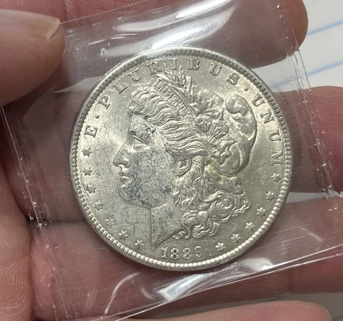 (2) Almost Uncirculated 1989 1903 Morgan Silver Dollar Coins