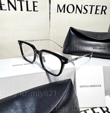GentleMonster Sunglasses Zin 01 Black -titanium Frame Clear Lenses