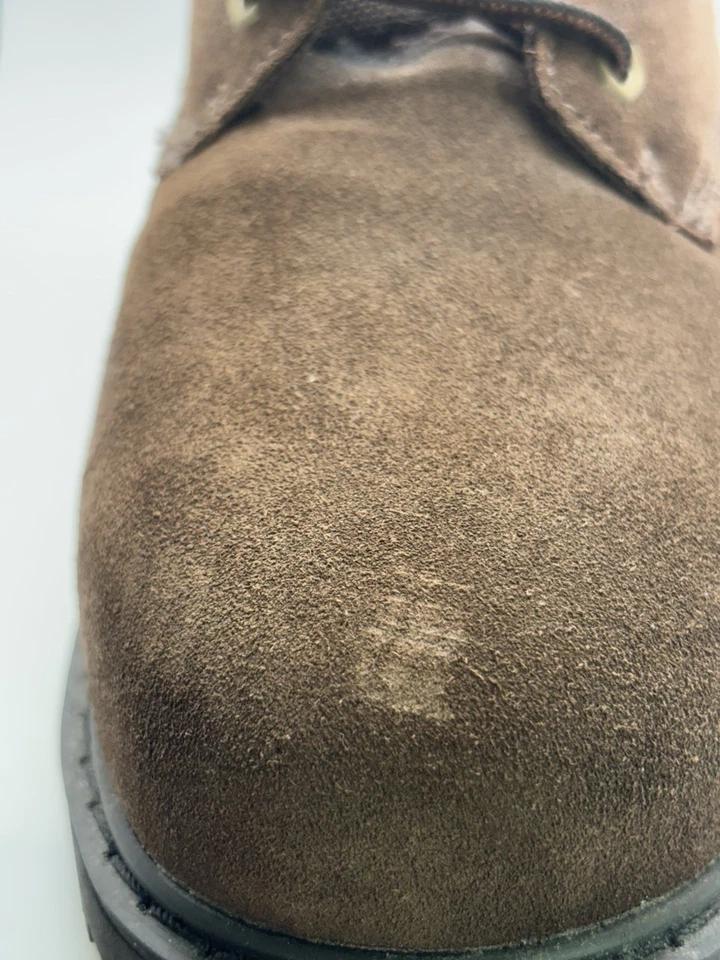 Botas de trabajo Wrangler Work Wear para hombre 10W marrón punta de acero cuero Foto 4 de 4