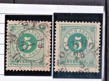 TIMBRE 1886/99 SUEDE N° 32 X 2-OBL. TB-VOIR SCAN-