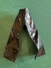 Vintage Barbie Black Vinyl Pants Mattel Mod Era 1960s-70s Patent Leather W/snap