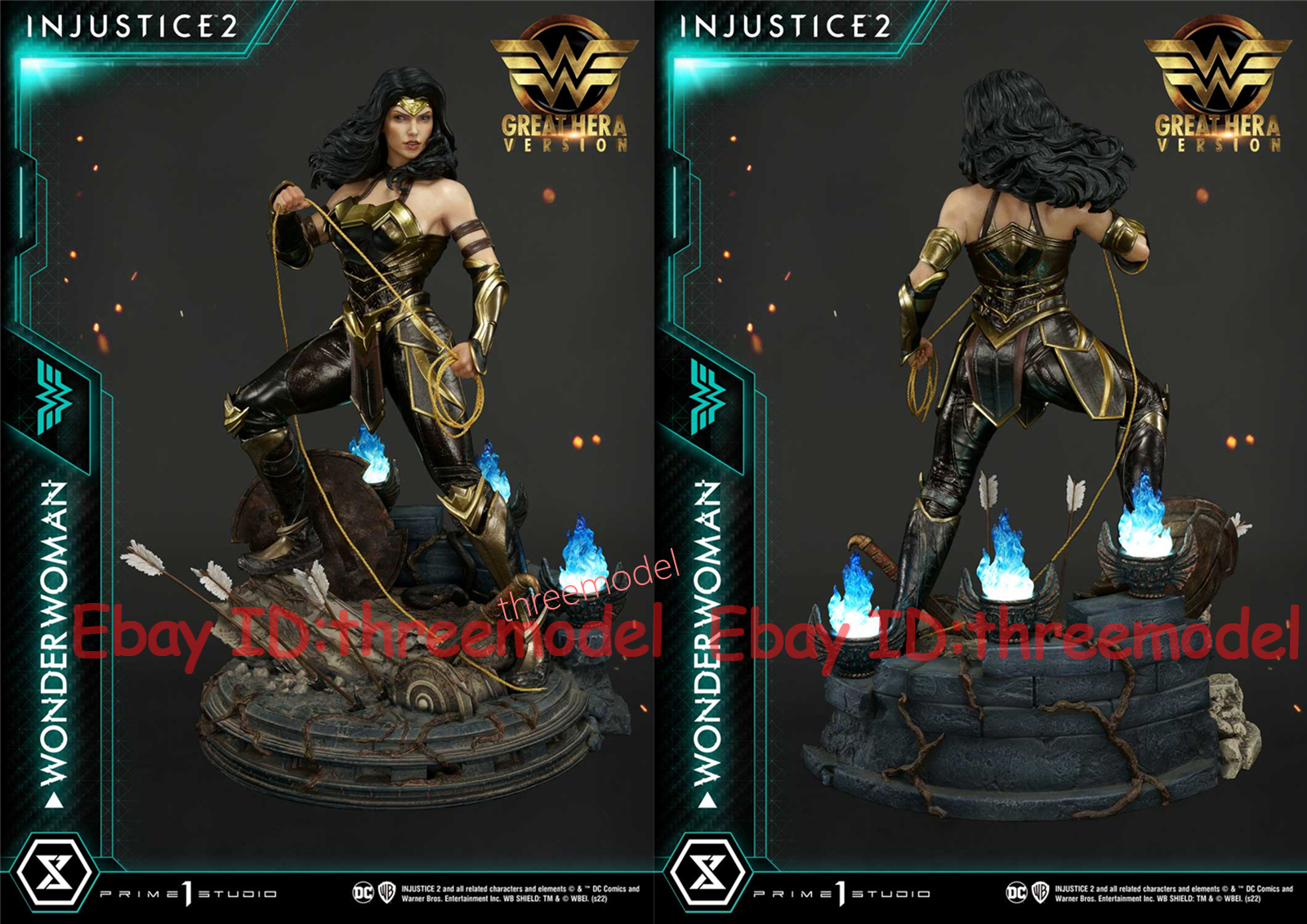 Prime 1 Studio PMDCIJ-06GL 1/4 Scale Injustice 2 Wonder Woman Statue Model STOCK