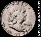 1952 Silver Franklin Half Dollar-Scarce Better Date No Reserve #i2694