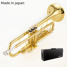 Japan 4335 Bb Trumpet B Flat Brass Silver Plated with Leather Case
