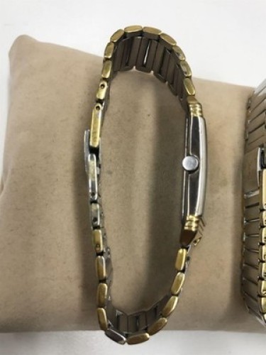 Yves Saint Laurent Pair Watches Silver Gold Two Tone Men's Women's Vintage YSL thumbnail 15