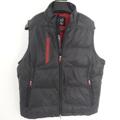 Zero Restriction Vest Men's Medium Black Tour Series Nylon Puffer Golf Jacket