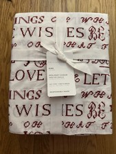 Pottery Barn Holiday Cheer Sheet Set King Size New Four Piece